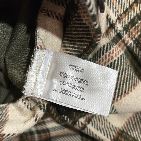 Orvis Oversized Plaid Flannel Shirt Jacket Shacket - Picture 8 of 8
